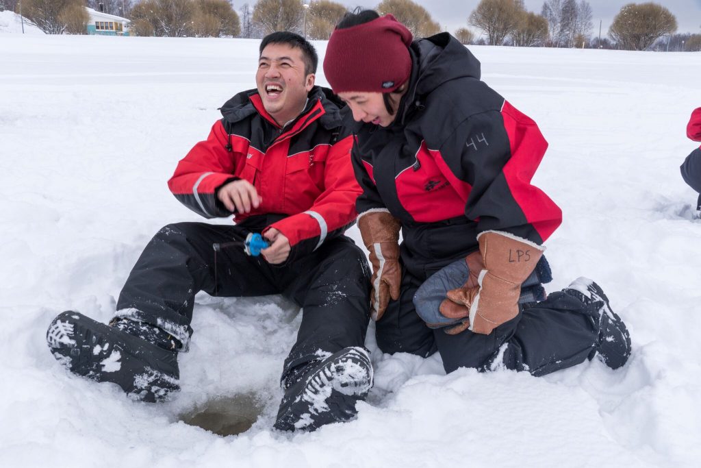 Ice-fishing-fun-Kemi-Taxari-Travel-Lapland